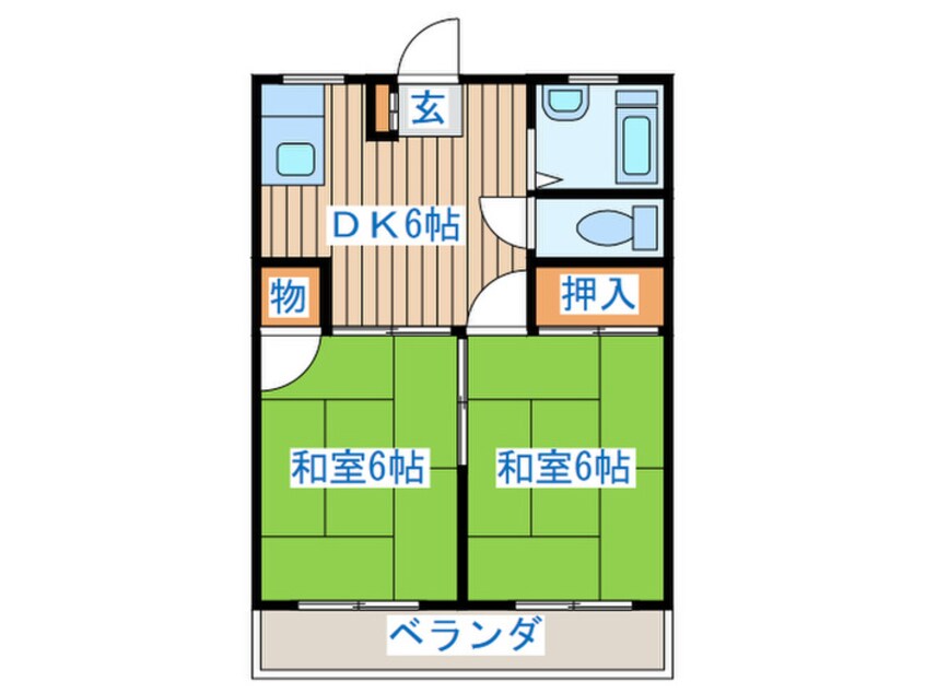 間取図 やしのコーポ