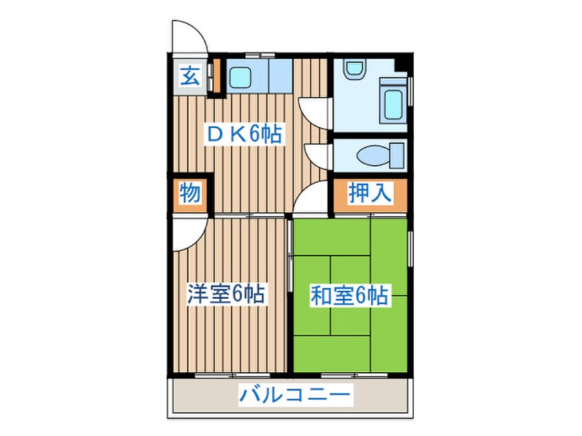 間取図 やしのコーポ