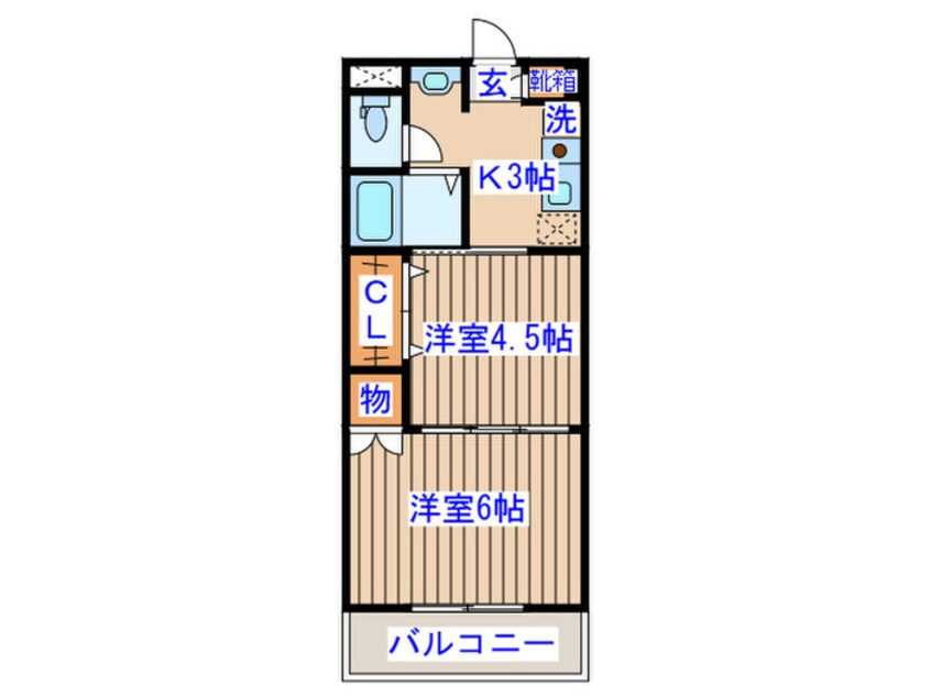 間取図 ヴァンクール小田原