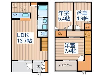 間取図 クレール