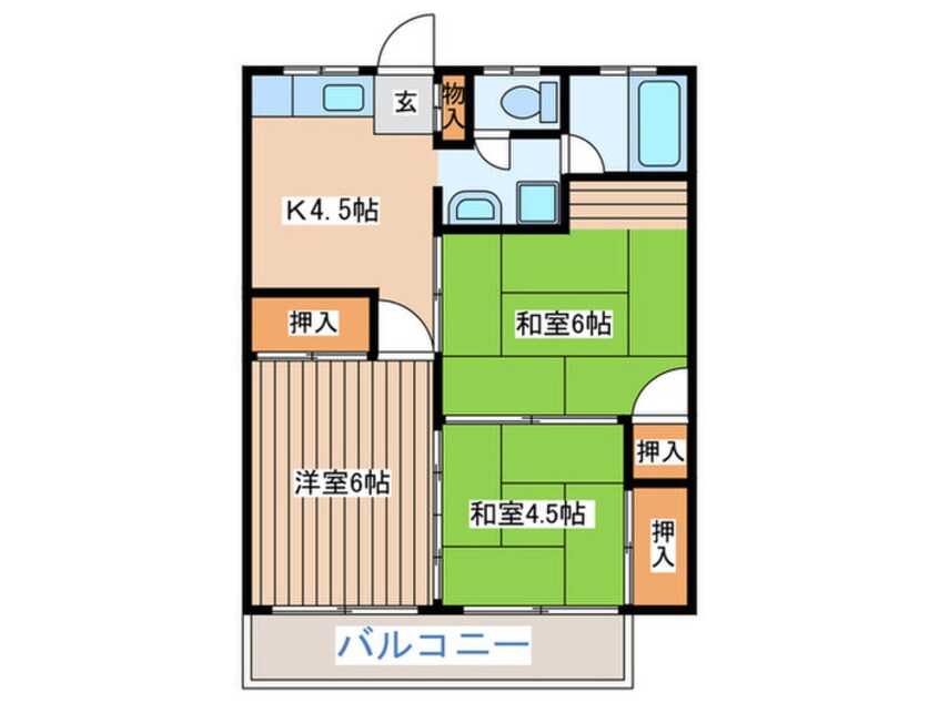 間取図 ショウエイコーポラス