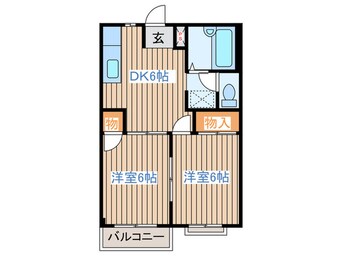 間取図 エルディム藤浪Ⅰ