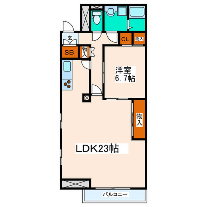 間取図 フォンテーヌ守口