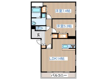 間取図 コスモス壱番館