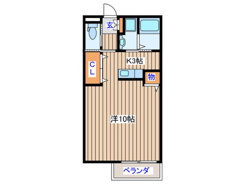 間取図 レヴァム－ル中島丁