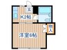 コーポ石山 1Kの間取り