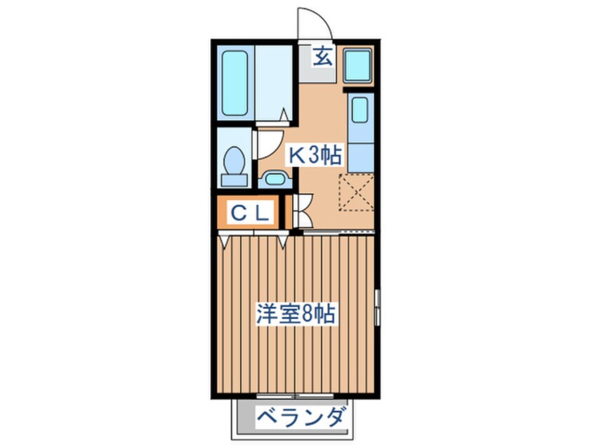 間取図 ﾄｩｲﾝｸﾙｺ-ﾄ文化町１１番館