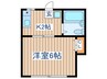 永和荘 1Kの間取り