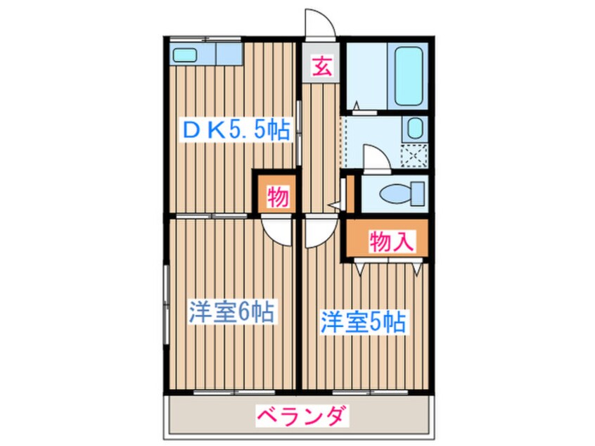 間取図 プラザイトウＥ