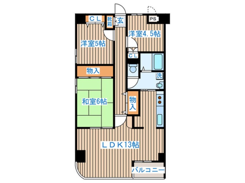 間取図 スカイコ－ト上杉