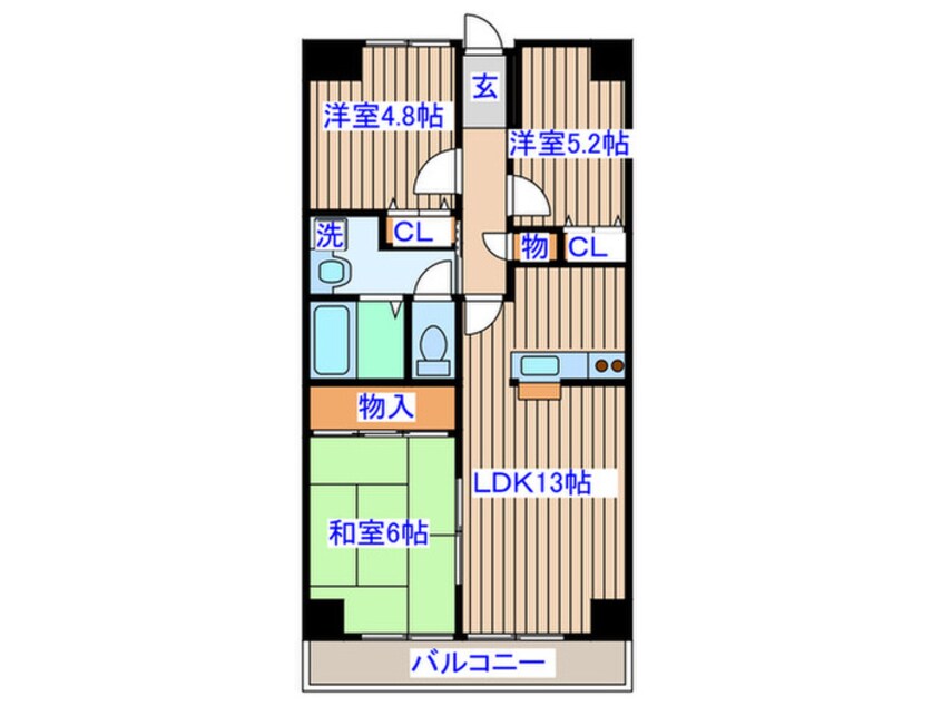 間取図 スカイコ－ト上杉