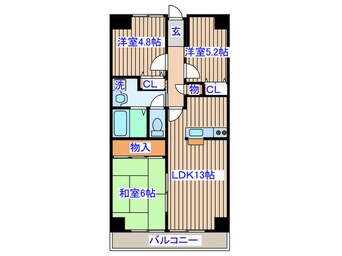 間取図 スカイコ－ト上杉