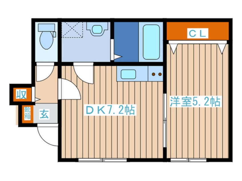 間取図 ライジングスターA棟