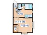 シャイン小田原 1Kの間取り