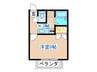 日の出ハイツ 1Kの間取り