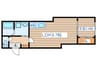 ウェルビスタ連坊 1LDKの間取り