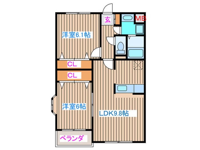 間取り図 リバ－サイドアベニュ－