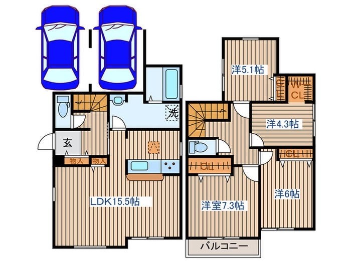 間取り図 双葉ケ丘１丁目　５号棟