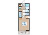 アヴニール 1Kの間取り