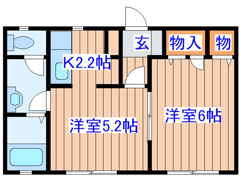 間取図 サニ－ハイツフジクラ