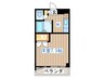 旭ｺﾝﾌｫｰﾄ中田 1Kの間取り