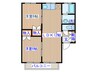 メープルＳＫ１ 2LDKの間取り