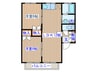 メープルＳＫ１ 2LDKの間取り