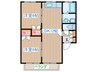 メープルＳＫ２ 2LDKの間取り