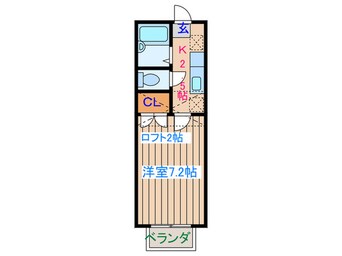 間取図 ボヌ－ル原町