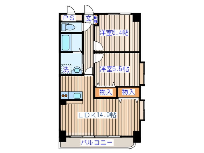 間取り図 リヴィエル八乙女