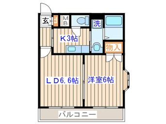 間取図 ボヌ－ル泉中央