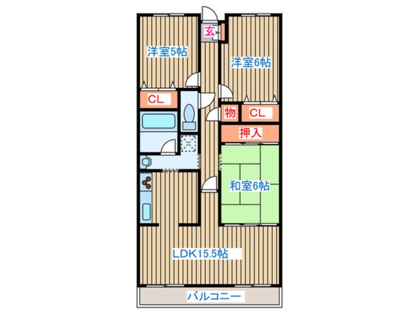 間取図 ラスティコ－ト南仙台