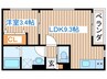 ソーサリー原町 1LDKの間取り