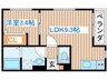 ソーサリー原町 1LDKの間取り