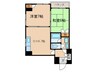 銀杏町レジデンス 2DKの間取り