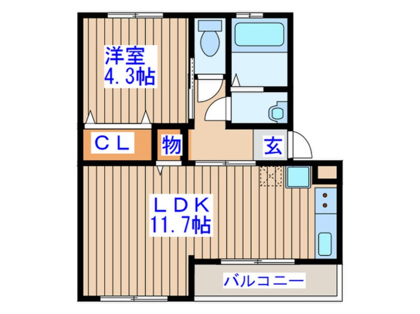 間取図 小田原コ－ポ