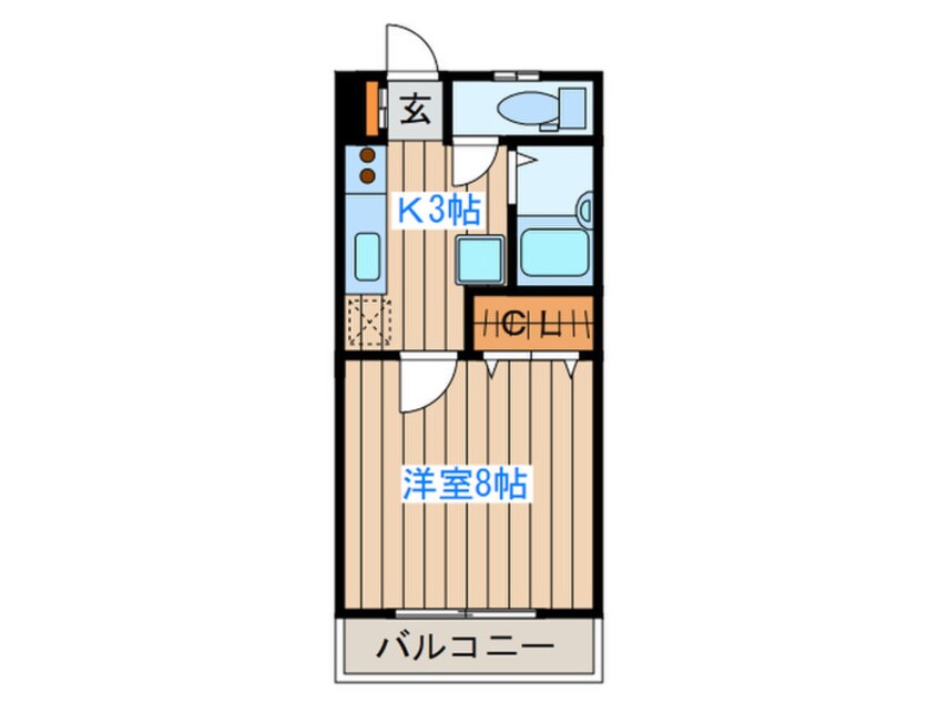 間取図 バ－シティハウス泉Ａ