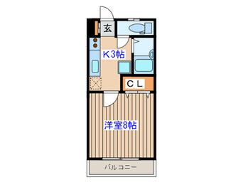 間取図 バ－シティハウス泉Ａ