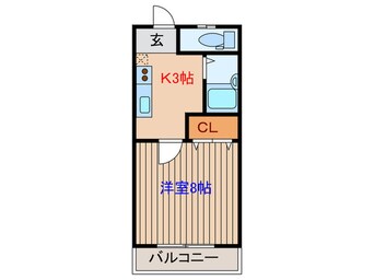 間取図 バ－シティハウス泉Ｂ