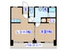第三ショ－ケ－ビル 1LDKの間取り