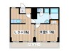 第三ショ－ケ－ビル 1LDKの間取り