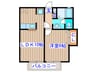 メゾンドセナ 1LDKの間取り