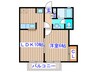 メゾンドセナ 1LDKの間取り