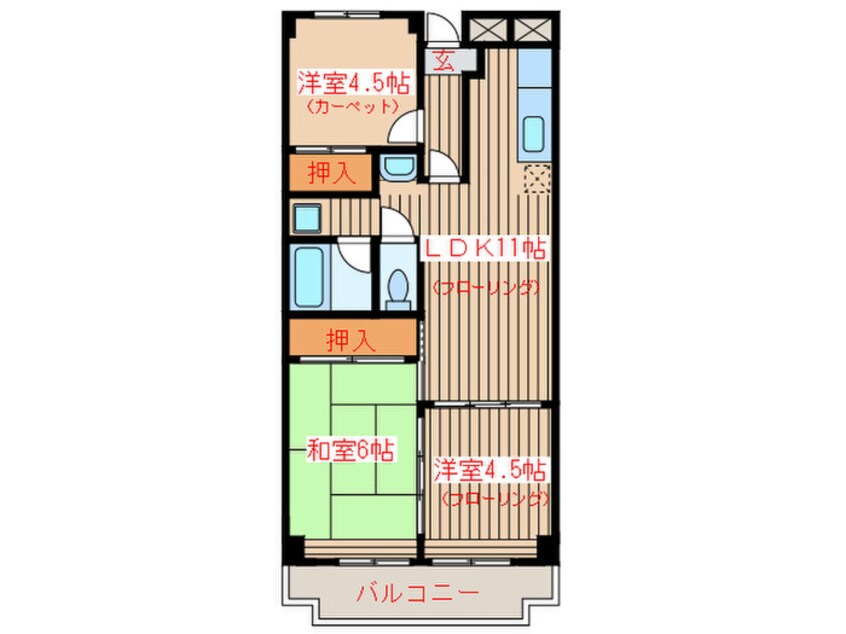 間取図 共立愛宕橋ビル