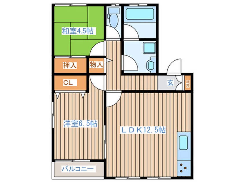 間取図 GREEN-COASTたいわ South