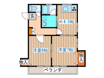 間取図 コスモスハイツⅢ