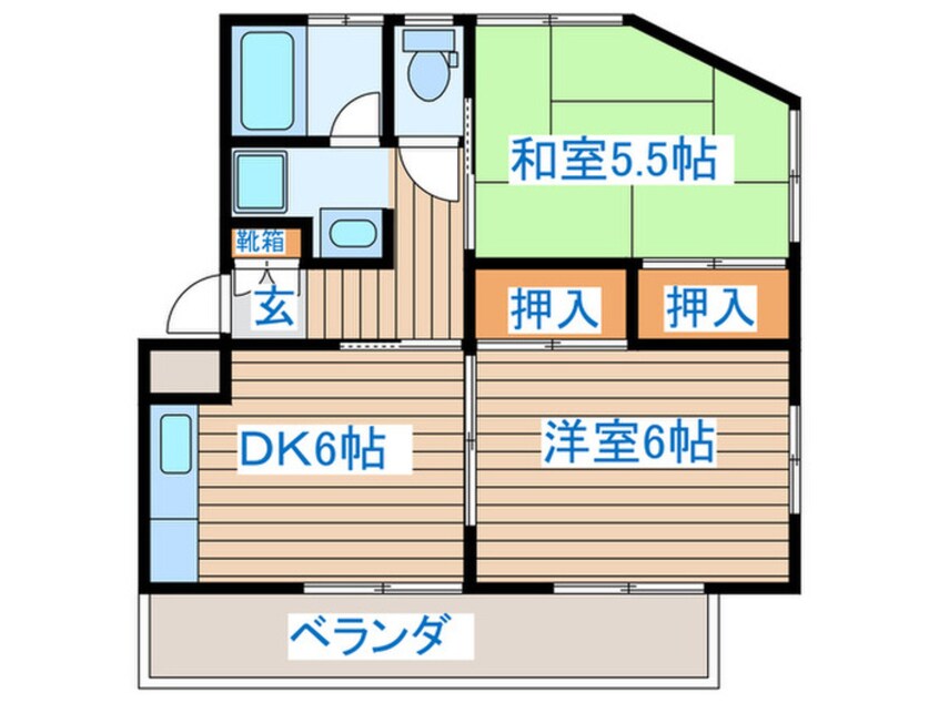 間取図 横澤コ－ポ