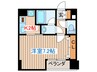 ラピス雨宮 1Kの間取り