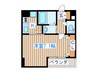 ラピス雨宮 1Kの間取り