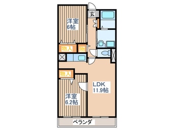 間取図 サニ－ヒル仙台南